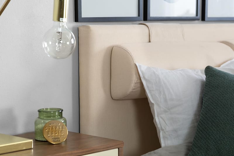 Lucky Kontinentalseng 120x200 Lateks - Beige - Møbler - Senger - Komplett sengepakke