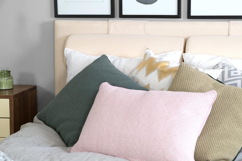 Lucky Kontinentalseng 120x200 Lateks - Beige - Møbler - Senger - Kontinentalsenger