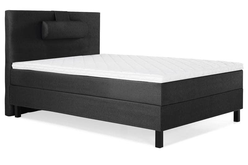 Lucky Kontinentalseng 120x200 Skum - Svart/Grå - Møbler - Senger - Kontinentalsenger