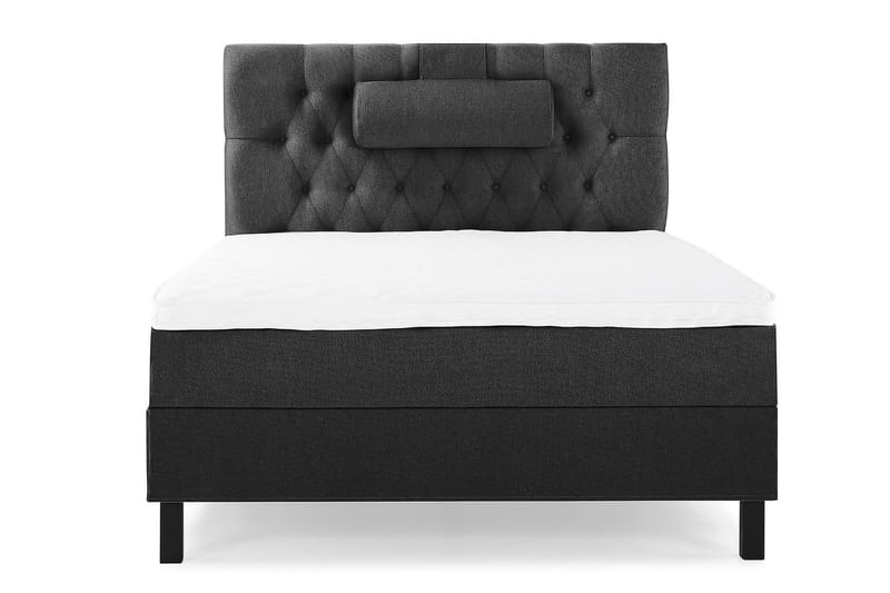 Lucky Kontinentalseng 120x200 Skum - Svart/Grå - Møbler - Senger - Kontinentalsenger