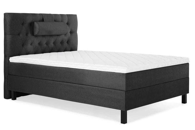 Lucky Kontinentalseng 120x200 Skum - Svart/Grå - Møbler - Senger - Kontinentalsenger