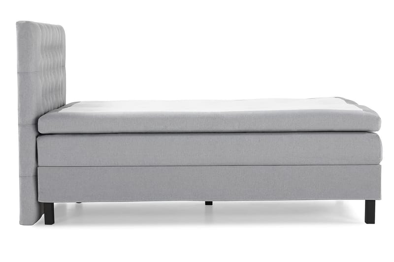 Lucky Kontinentalseng 120x200 Polyeter - Mellangrå - Møbler - Senger - Komplett sengepakke