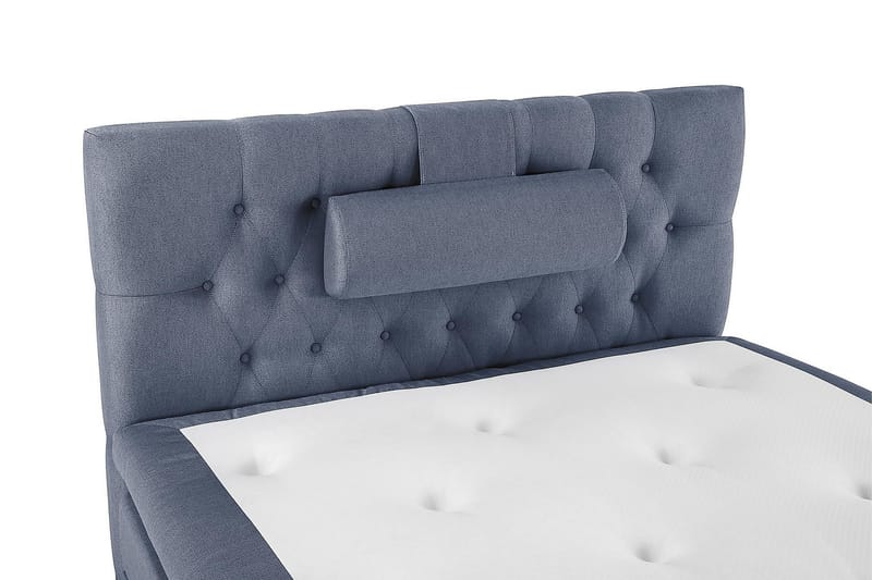 Lucky Kontinentalseng 120x200 Polyeter - Mørkeblå - Møbler - Senger - Komplett sengepakke