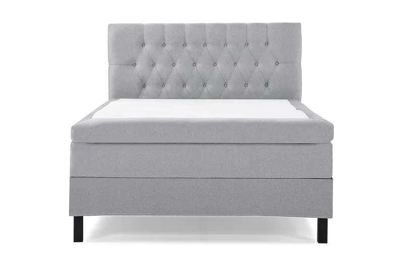 Lucky Kontinentalseng 120x200 Polyeter - Mellangrå - Møbler - Senger - Kontinentalsenger