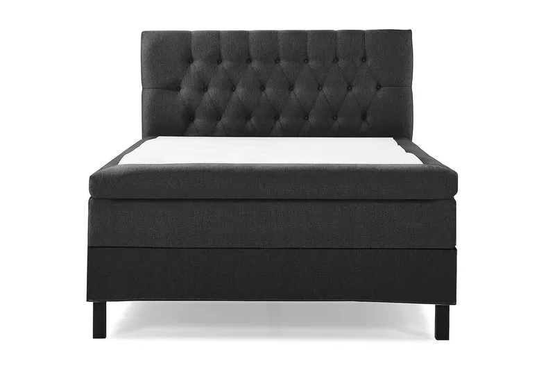 Lucky Kontinentalseng 140x200 Polyeter - Svart/Grå - Møbler - Senger - Kontinentalsenger