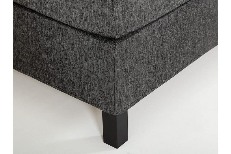 Lucky Kontinentalseng 150x200 Skum - Svart/Grå - Møbler - Senger - Kontinentalsenger