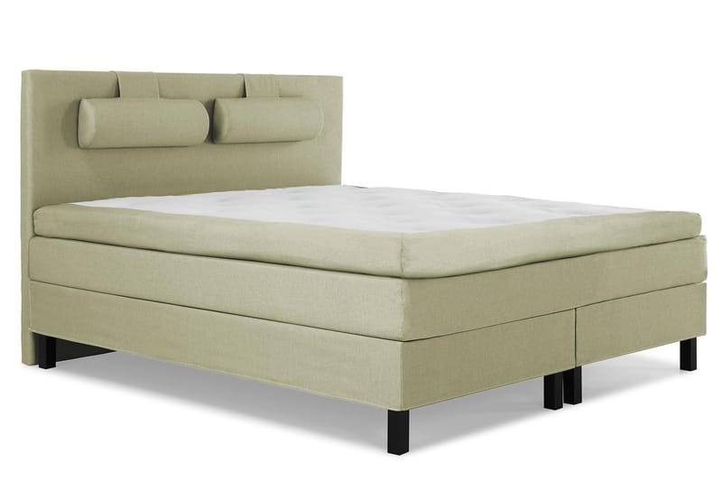 Lucky Kontinentalseng 150x200 Polyeter - Grønn - Møbler - Senger - Komplett sengepakke