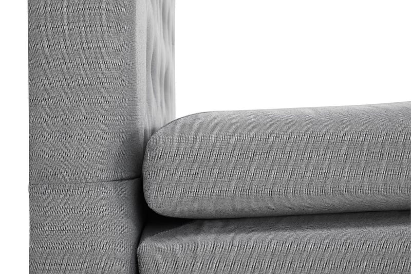 Lucky Kontinentalseng 160x200 cm Fast madrass - Lysgrå - Møbler - Senger - Kontinentalsenger