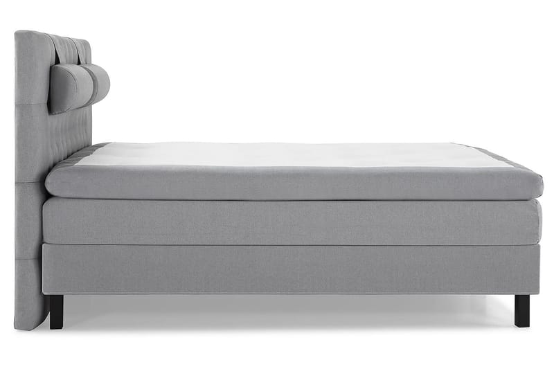 Lucky Kontinentalseng 160x200 cm Fast madrass - Lysgrå - Møbler - Senger - Kontinentalsenger