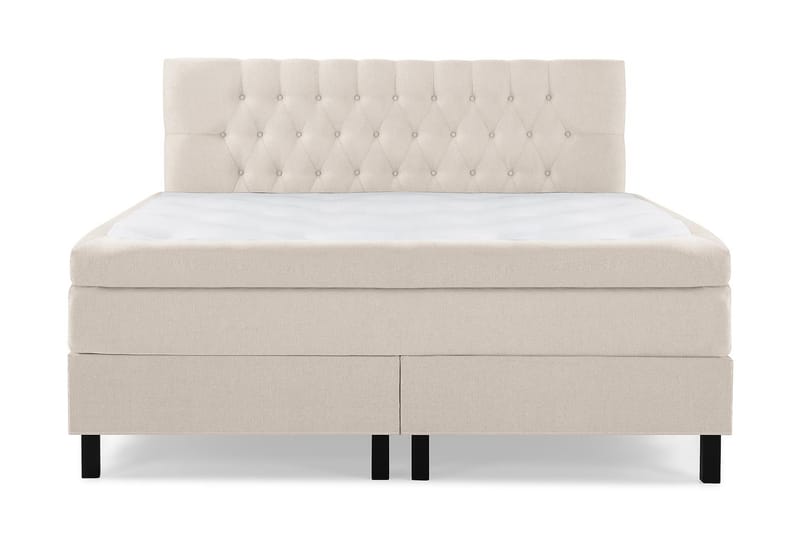 Lucky Kontinentalseng 160x200 cm Polyeter - Beige / Lys - Møbler - Senger - Komplett sengepakke