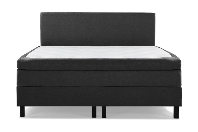 Lucky Kontinentalseng 160x200 Memory - Svart/Grå/PU - Møbler - Senger - Kontinentalsenger