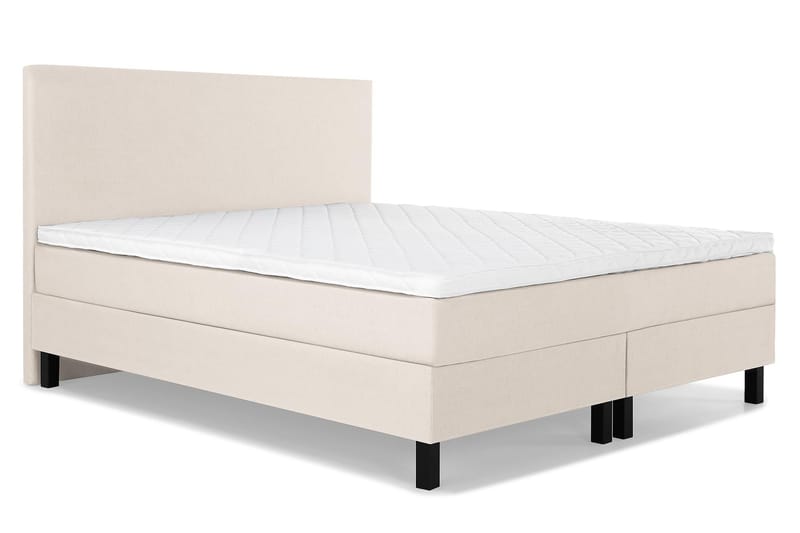 Lucky Kontinentalseng 160x200 Skum - Beige - Komplett sengepakke - Kontinentalsenger - Dobbeltsenger