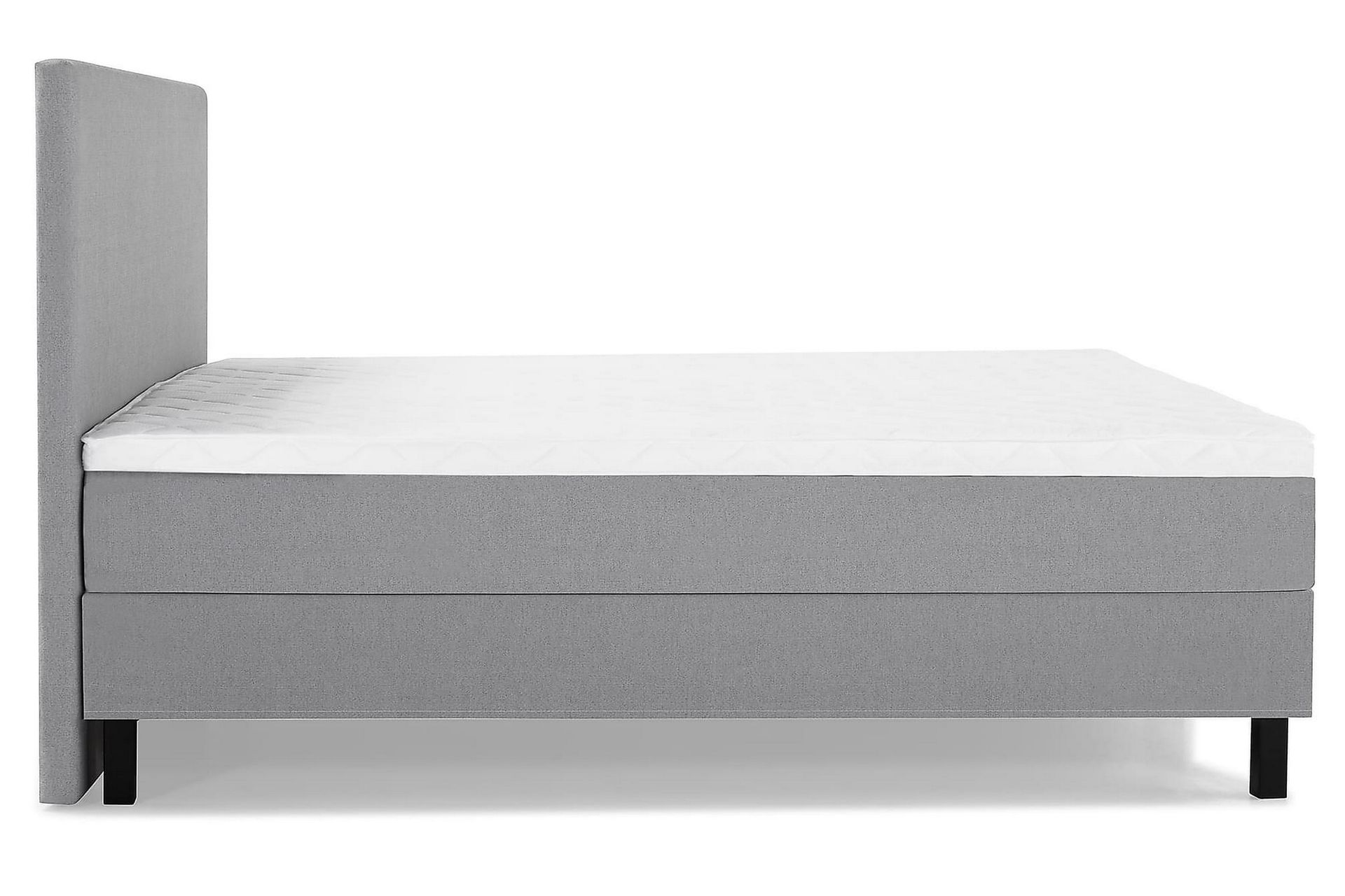 Lucky Kontinentalseng 160x200 Skum - Mellangrå - Møbler - Senger - Komplett sengepakke