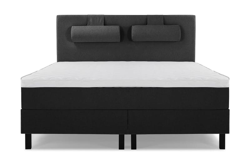 Lucky Kontinentalseng 160x200 Skum - Svart/Grå - Møbler - Senger - Kontinentalsenger