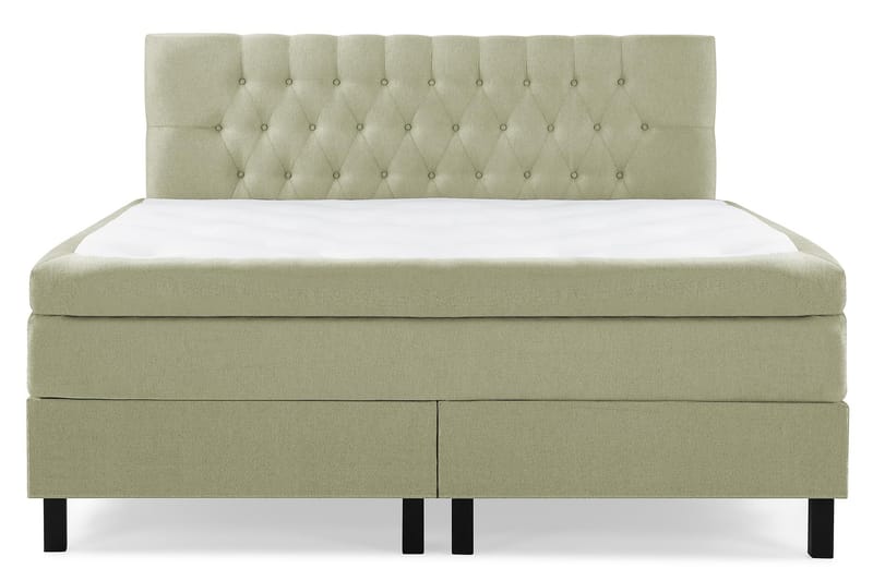 Lucky Kontinentalseng 160x200 Polyeter - Grønn - Møbler - Senger - Komplett sengepakke