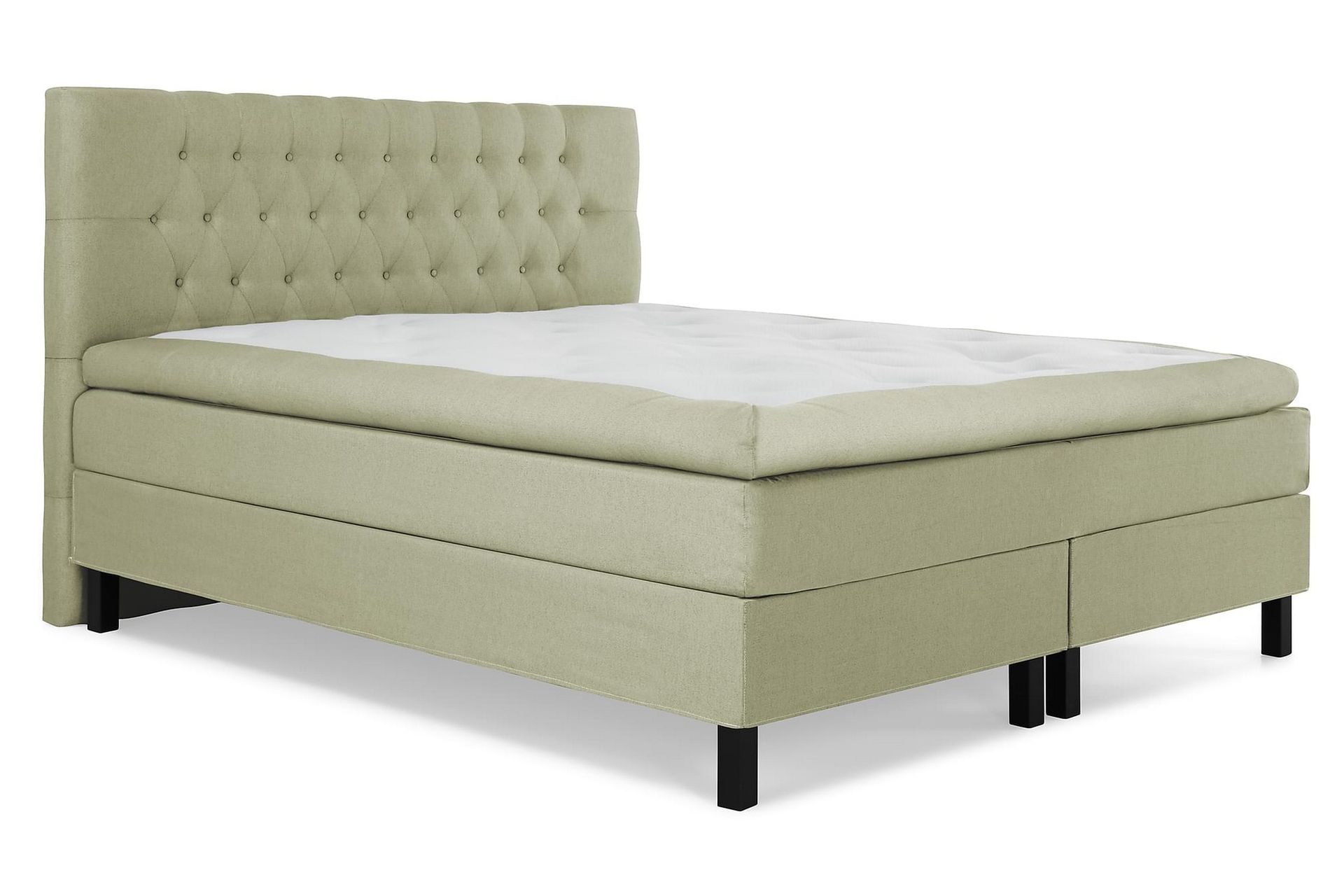 Lucky Kontinentalseng 160x200 Polyeter - Grønn - Møbler - Senger - Komplett sengepakke
