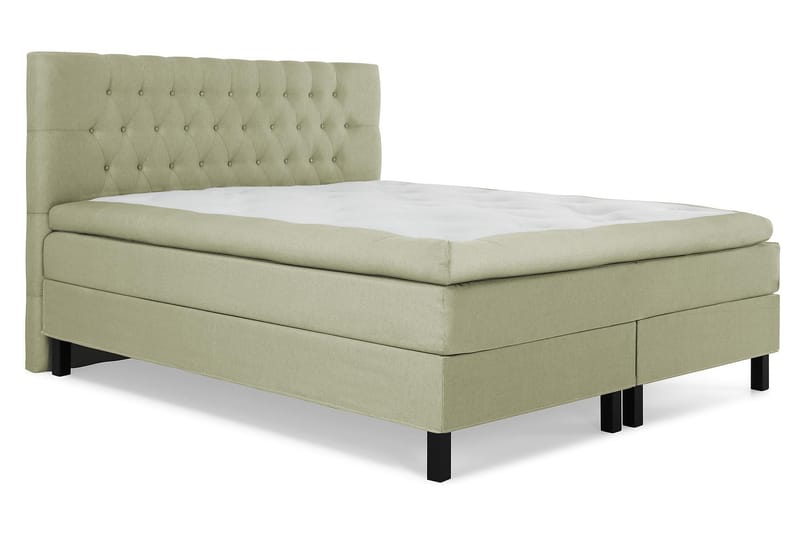 Lucky Kontinentalseng 160x200 Polyeter - Grønn - Møbler - Senger - Komplett sengepakke