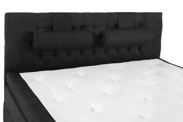 Lucky Kontinentalseng 160x200 Polyeter - Svart/Grå - Møbler - Senger - Komplett sengepakke