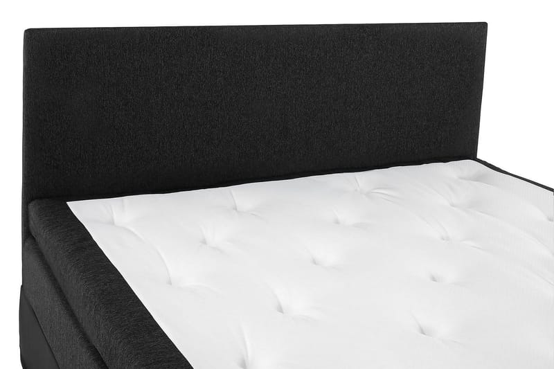 Lucky Kontinentalseng 180x200 Lateks - Svart/Grå/PU - Møbler - Senger - Kontinentalsenger