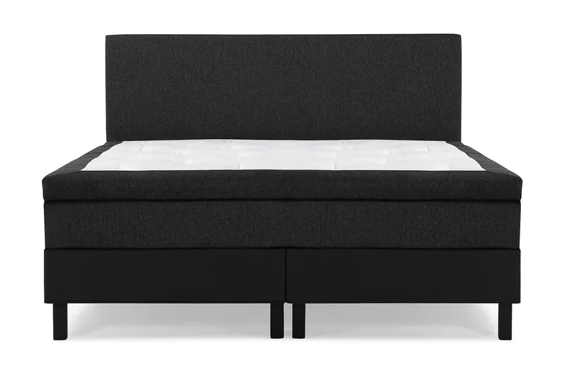 Lucky Kontinentalseng 180x200 Lateks - Svart/Grå/PU - Møbler - Senger - Kontinentalsenger