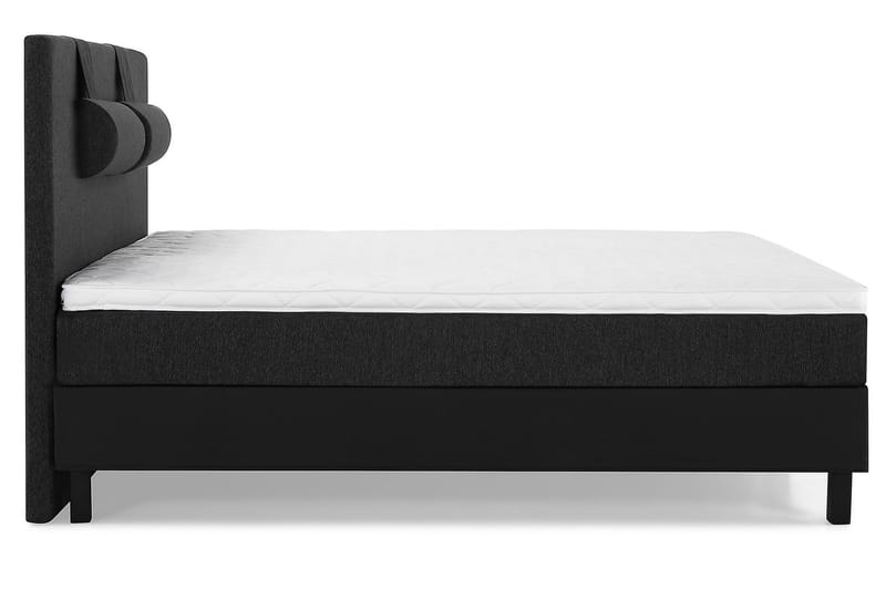 Lucky Kontinentalseng 180x200 Skum - Svart/Grå/PU - Møbler - Senger - Kontinentalsenger