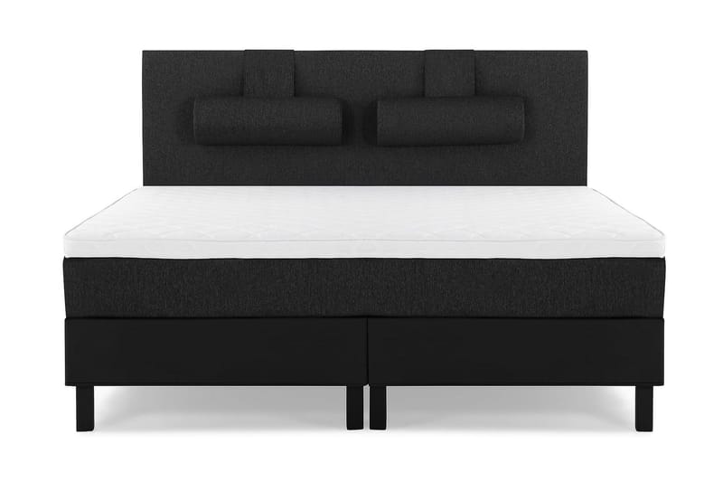 Lucky Kontinentalseng 180x200 Skum, Svart/Grå/PU