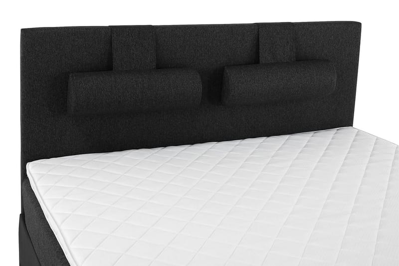 Lucky Kontinentalseng 180x200 Skum - Svart/Grå/PU - Møbler - Senger - Kontinentalsenger