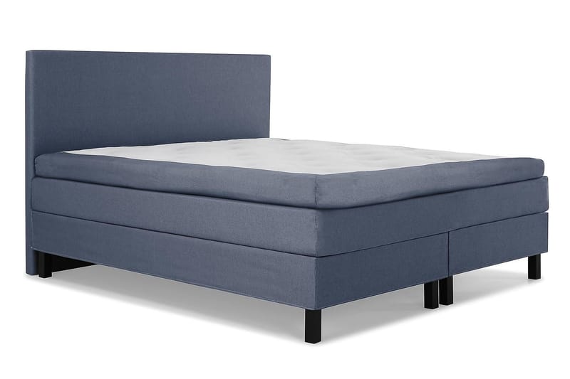 Lucky Kontinentalseng 180x200 Polyeter - Mørkeblå - Møbler - Senger - Komplett sengepakke