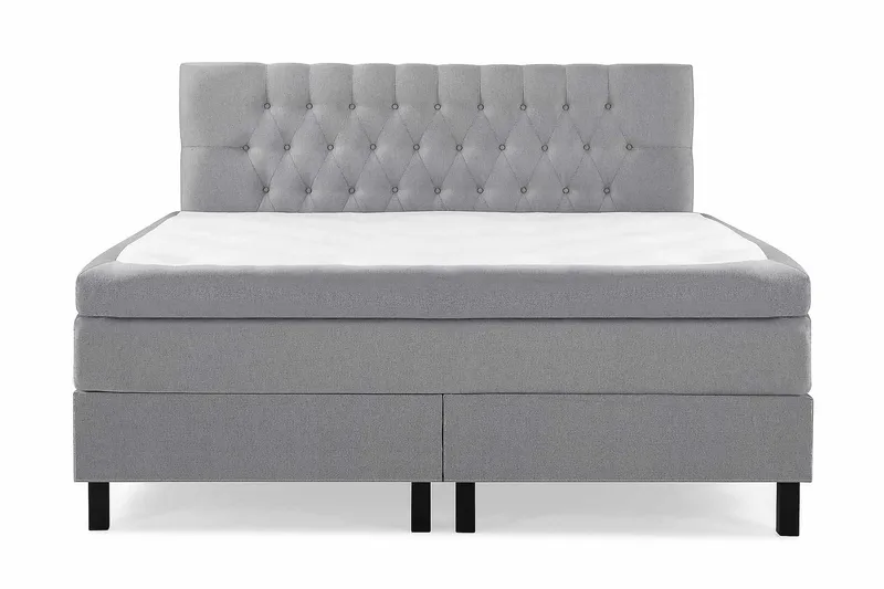 Lucky Kontinentalseng 180x200 Polyeter - Mellangrå - Møbler - Senger - Kontinentalsenger