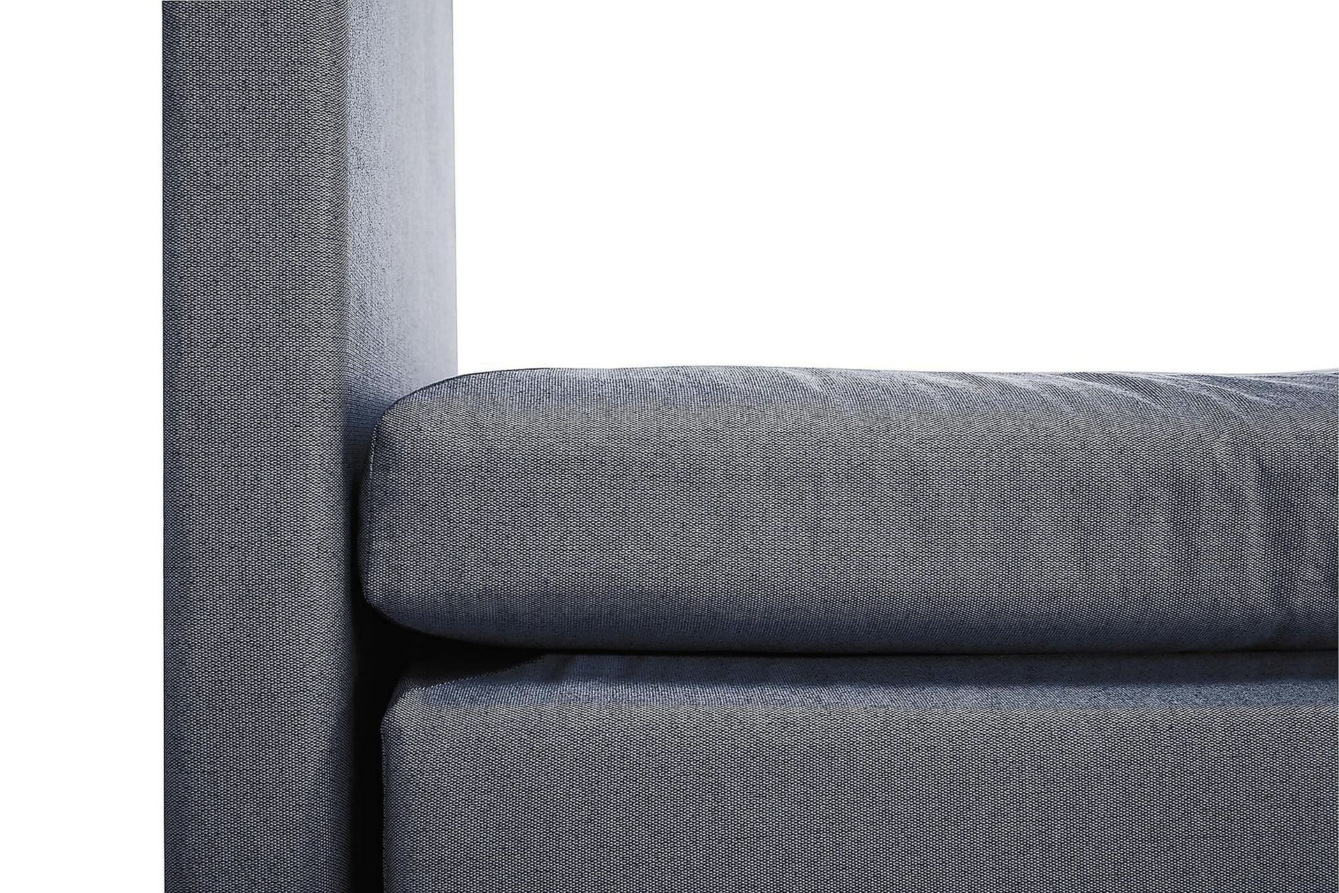 Lucky Kontinentalseng Polyeter 150x200 - Mørkeblå - Møbler - Senger - Komplett sengepakke