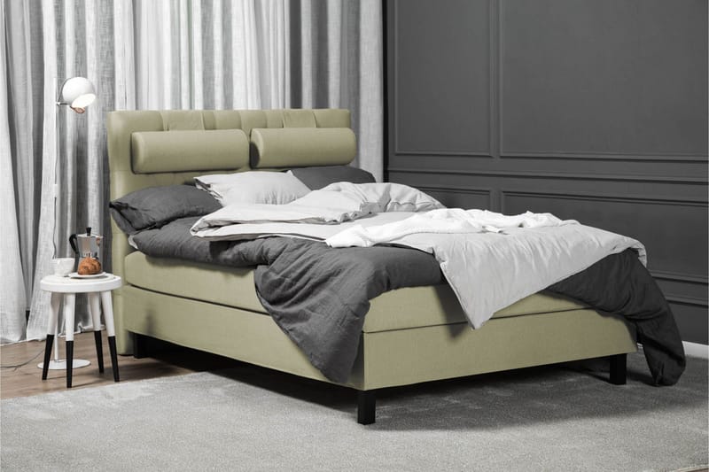 Lucky Sengepakke 140x200 Lateks Diamant Sengegavl - Grønn - Møbler - Senger - Kontinentalsenger