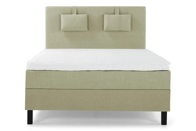 Lucky Sengepakke 140x200 Skum Glatt Sengegavl - Nakkepute Liten Grønn - Møbler - Senger - Kontinentalsenger