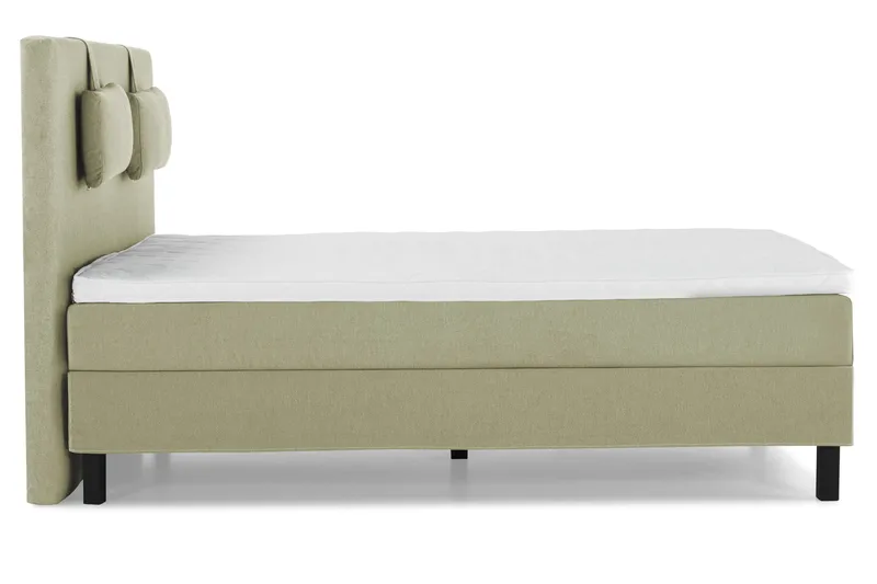 Lucky Sengepakke 140x200 Skum Glatt Sengegavl - Nakkepute Liten Grønn - Møbler - Senger - Kontinentalsenger