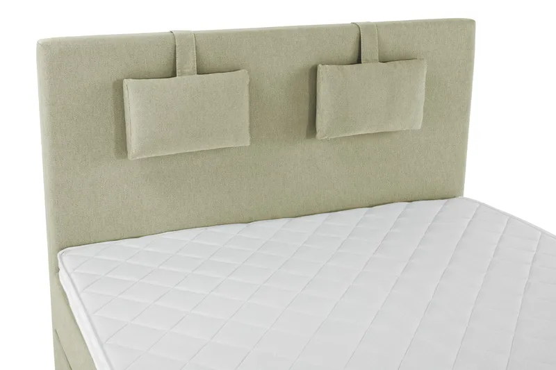 Lucky Sengepakke 140x200 Skum Glatt Sengegavl - Nakkepute Liten Grønn - Møbler - Senger - Kontinentalsenger