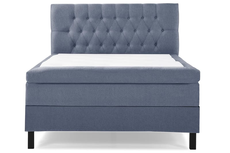Lucky Sengepakke 140x200 Polyeter Diamant Sengegavl - Mørkeblå - Møbler - Senger - Komplett sengepakke