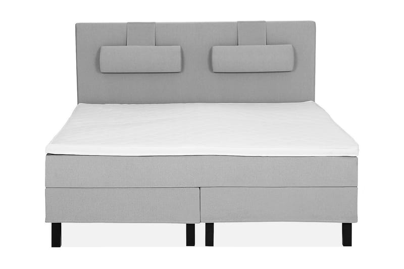 Lucky Sengepakke 150x200 Skum Glatt Sengegavl - Grå - Møbler - Senger - Kontinentalsenger