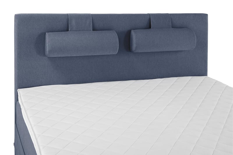 Lucky Sengepakke 150x200 Skum Glatt Sengegavl - Nakkepute Stor Mørkeblå - Møbler - Senger - Komplett sengepakke