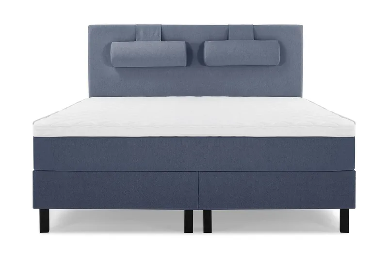 Lucky Sengepakke 150x200 Skum Glatt Sengegavl - Nakkepute Stor Mørkeblå - Møbler - Senger - Kontinentalsenger