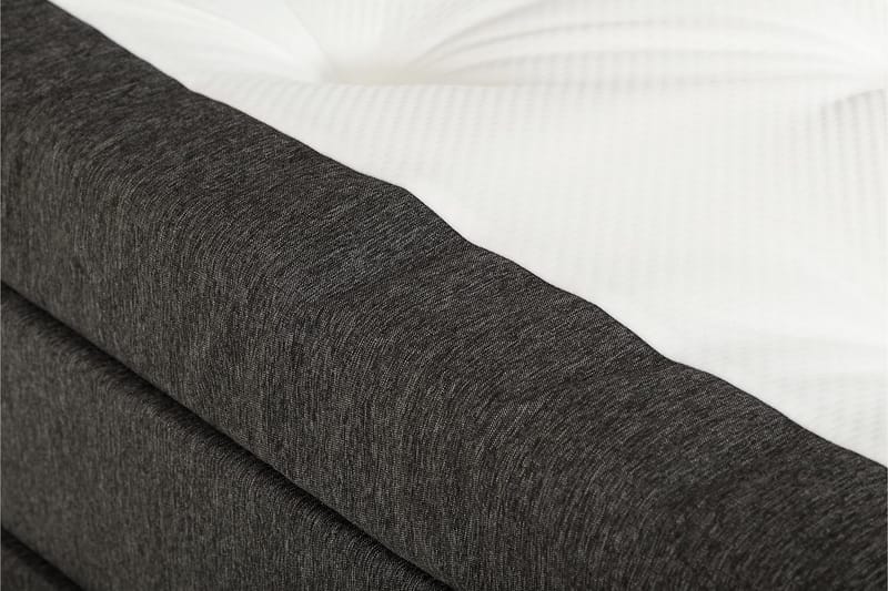 Lucky Sengepakke 150x200 Skum Glatt Sengegavl - Nakkepute Stor Svart/Grå - Møbler - Senger - Komplett sengepakke