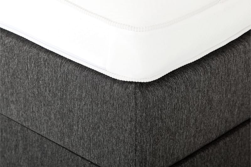 Lucky Sengepakke 150x200 Skum Glatt Sengegavl - Nakkepute Stor Svart/Grå - Møbler - Senger - Komplett sengepakke