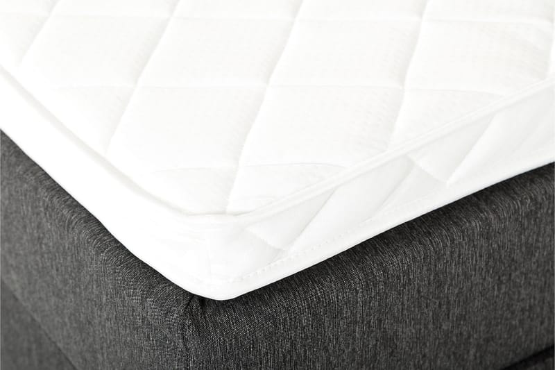 Lucky Sengepakke 150x200 Skum Glatt Sengegavl - Nakkepute Stor Svart/Grå - Møbler - Senger - Komplett sengepakke