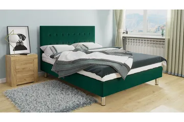 Lux Kontinentalseng 180x204 cm - Grønn - Møbler - Senger - Kontinentalsenger