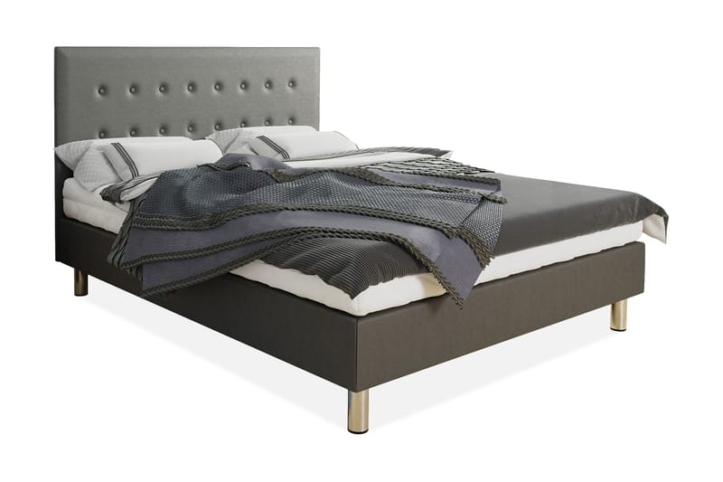 Lux Kontinentalseng 90x204 cm - Grå - Møbler - Senger - Kontinentalsenger