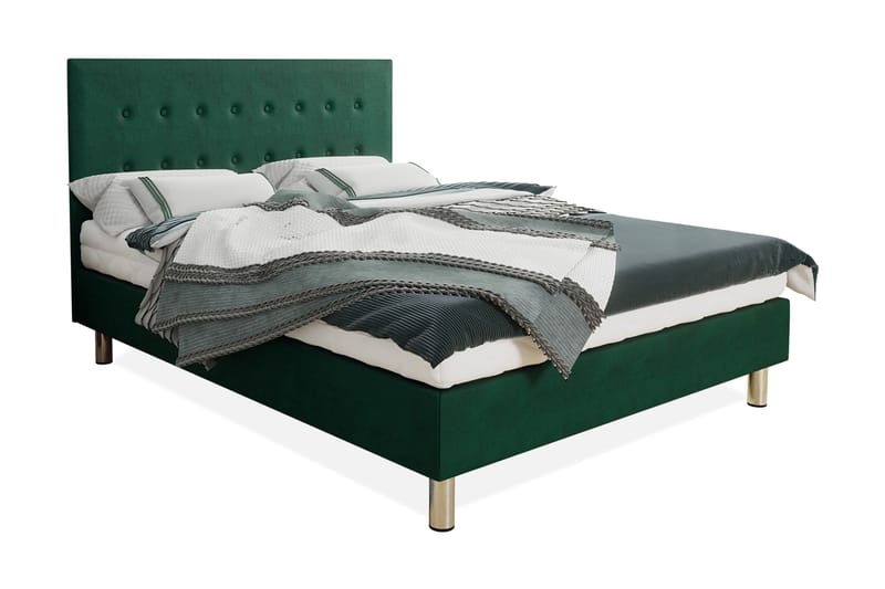 Lux Kontinentalseng 90x204 cm - Grønn - Møbler - Senger - Kontinentalsenger