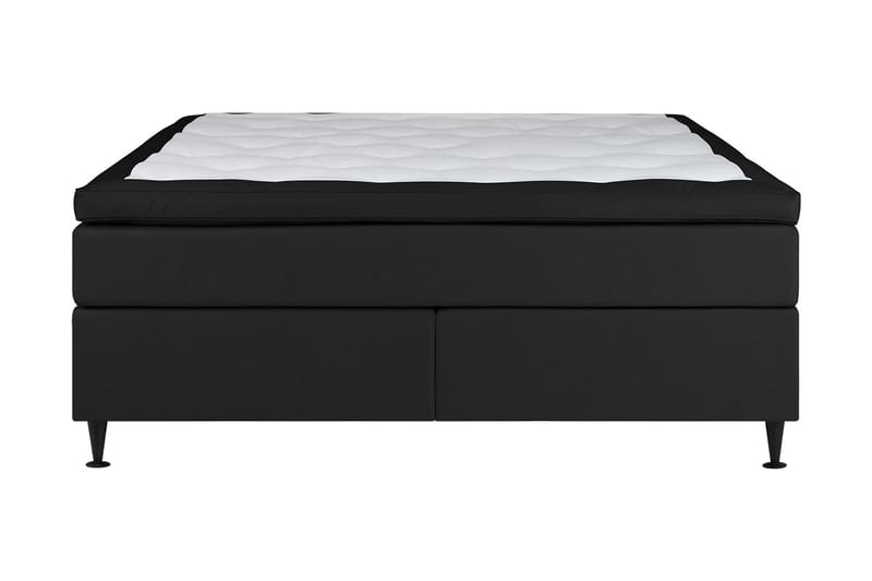Lysekil Kontinentalseng 140x200 cm Fast - Mørkegrå - Komplett sengepakke - Kontinentalsenger