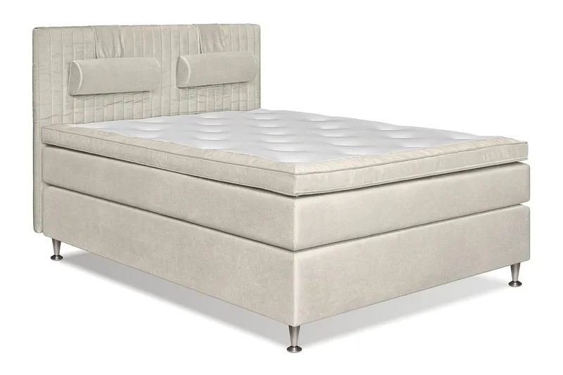 MEGA Kontinentalseng 160x200 - Beige - Møbler - Senger - Kontinentalsenger