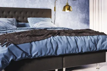 Meja Komplett Sengpakke Kontinentalseng 180x200 cm - Svart - Møbler - Senger - Kontinentalsenger