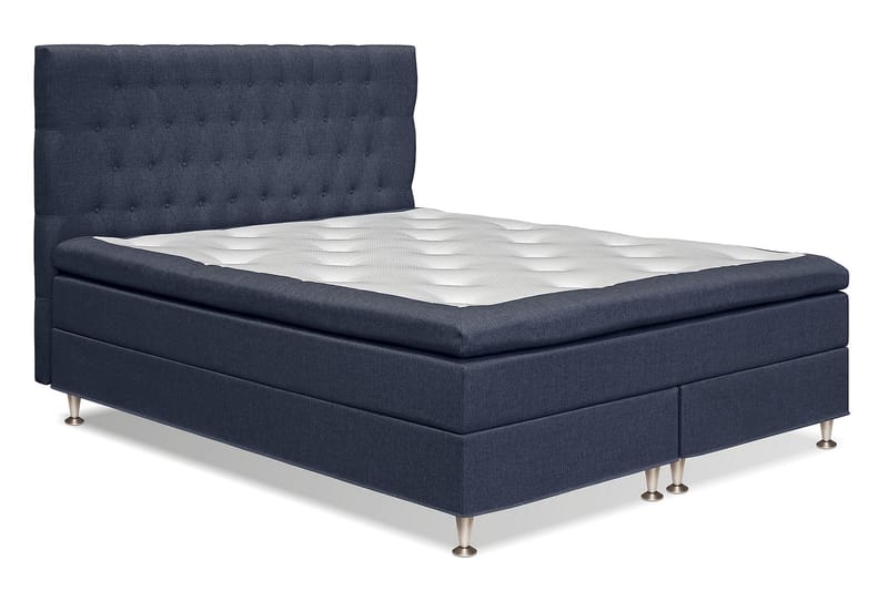 Meja Kontinentalseng 160x200 - Mørkeblå - Komplett sengepakke - Kontinentalsenger
