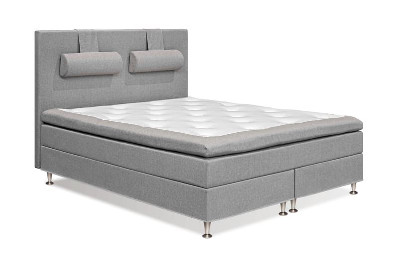 Meja Sengepakke 180x200 - Lysegrå med nakkepute - Møbler - Senger - Komplett sengepakke