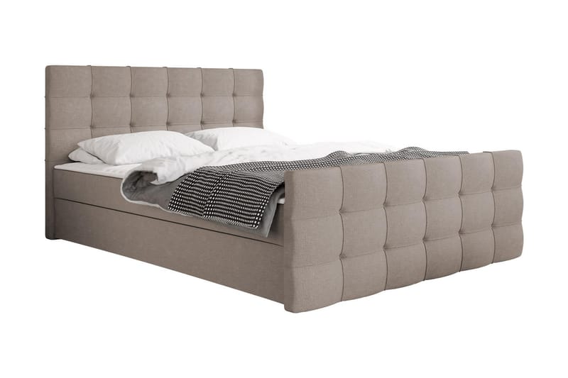 Milano Kontinentalseng 160x210 cm - Beige - Kontinentalsenger